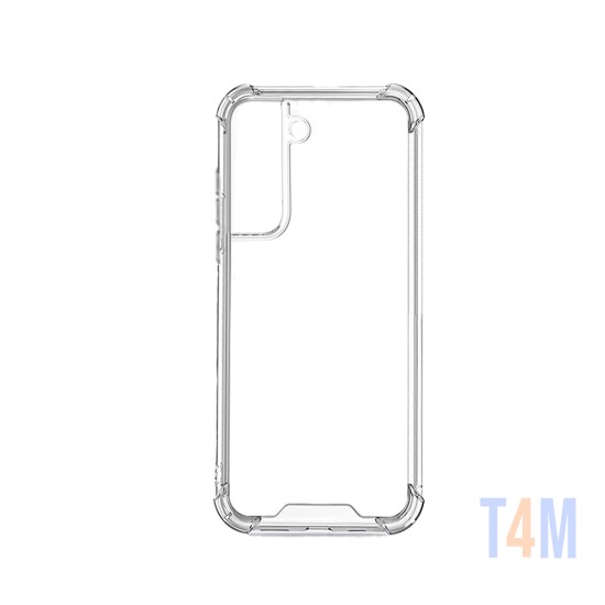 Funda de Silicona con Esquinas Dura para Samsung Galaxy S22 Plus Transparente